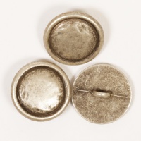 Silver Colour Loop Button 20mm